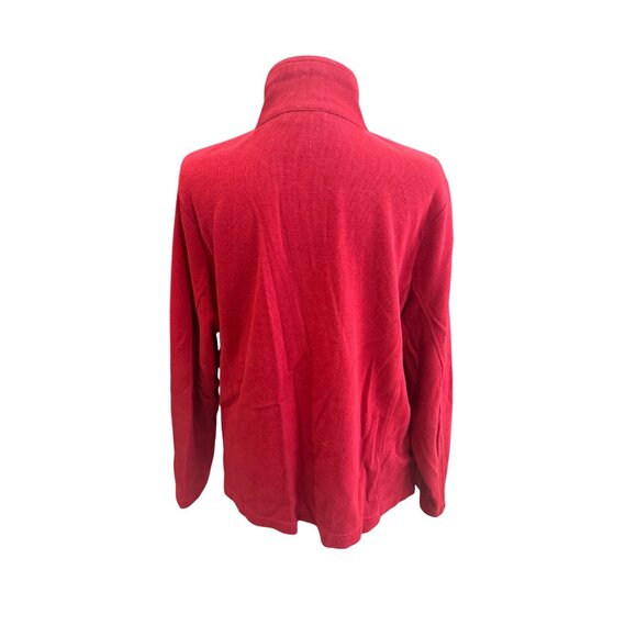 Lauren Ralph Lauren Red Cotton Jacket W/Gold Buckle Plus Size 1X Preppy Academic - Picture 4 of 13